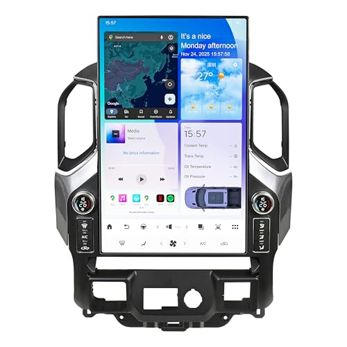 17.2 inch Touch Screen Upgrade Android Car Radio for Chevrolet Silverado GMC Sierra 2019-2024 Android 14 Car Stereo Carplay Android Auto GPS Navigation (Black)