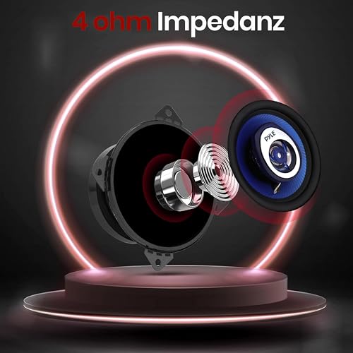 Pyle Auto Lautsprecher 165mm 3 Wege Set 360W 6.5 Zoll - Einbaulautsprecher Set Kfz Lautsprecher mit Hochtöner Mitteltöner Car Hifi Klang klare Höhen kraftvoller Sound OEM Passform einfache Montage