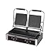 1200/1400 W, komercyjny grill prasowany Panini, 23 x 34/50 x 23 cm, grill do kanapek, Panini Sandwich 50-300°C, CE/FCC