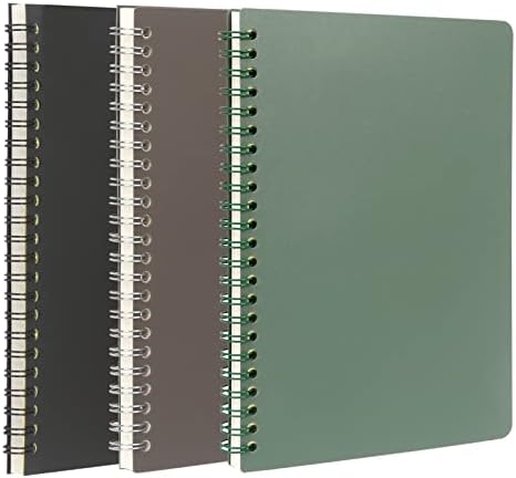 Skycase A5 Spiral Notebook 3 Pack – Hardcover Ruled Journals (21.1x14 ...