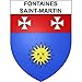 Fontaes-Saint Martin 69 - Adesivo con stemma adesivo, dimensioni: 17 cm