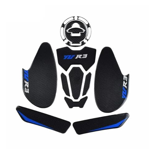 Grip réservoir moto antiglisse et coussinets latéraux pour Yam YZF R3 2021