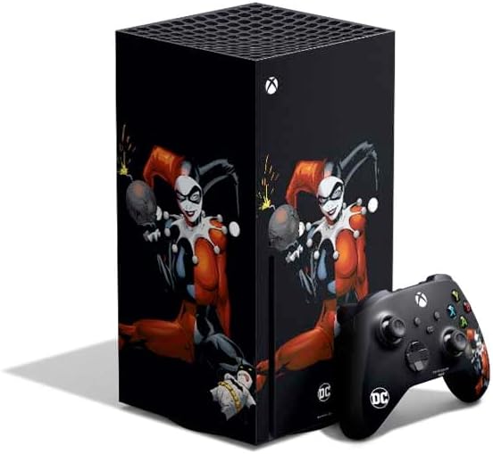 Skinit Decal Gaming Skin Compatible with Xbox Series X Bundle - Officially Licensed DC Comics The Joker Batman: Harley Quinn Cover #1 Art by Alex Ross. Piece Also Known as Tango with Evil Design