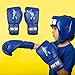 POZTEV Youth Boxing Gloves for Kids Ideal for Boxing, Kickboxing, Muay Thai, UFC, MMA - Beginner Junior Heavy Punching Bag Gloves for Children Sparring Training Martial Arts Mitts (Blue,6oz)
