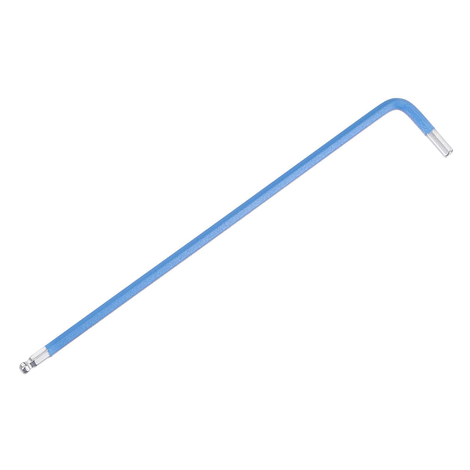 TA-VIGOR 1Pcs 3mm Ball End Hex Key Wrench, Long Arm L-Shaped CR-V Steel Allen Wrench Tool for Furniture Bike, and Equipment Maintenance