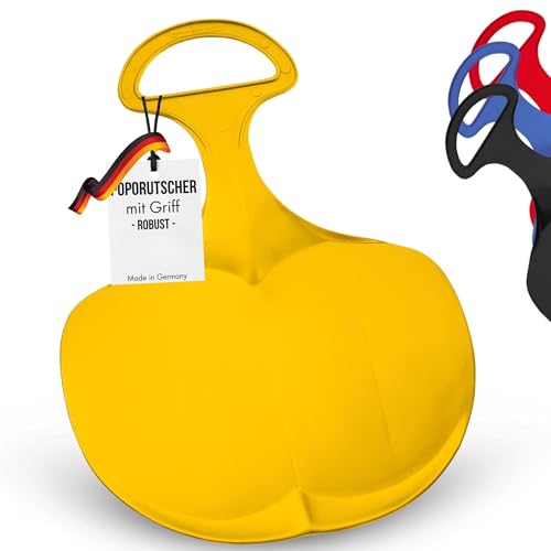 Lenkschlitten für Kinder & Erwachsene - robuster Poporutscher mit Griff -...