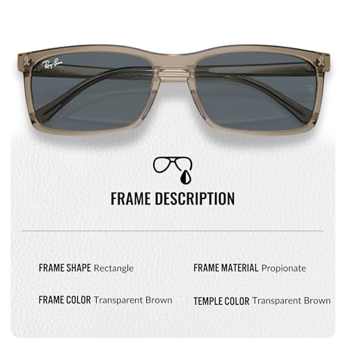 Ray-Ban RB4435 Rectangle Shaped Sunglasses for Men & Women with Official RAYBAN Eyewear Kit2