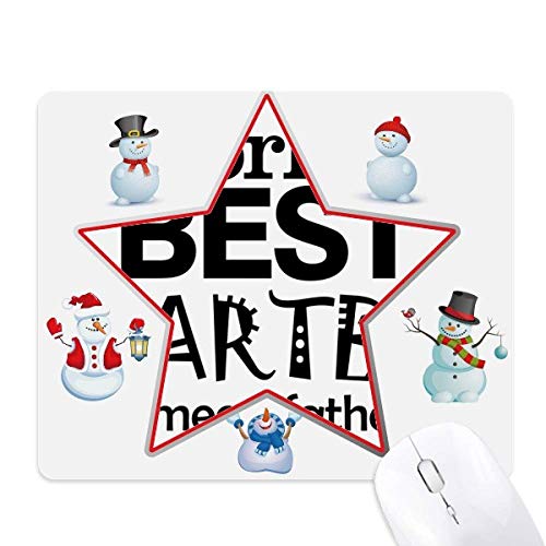Mouse pad famille bonhomme de neige pour bureau de salon chaleureux