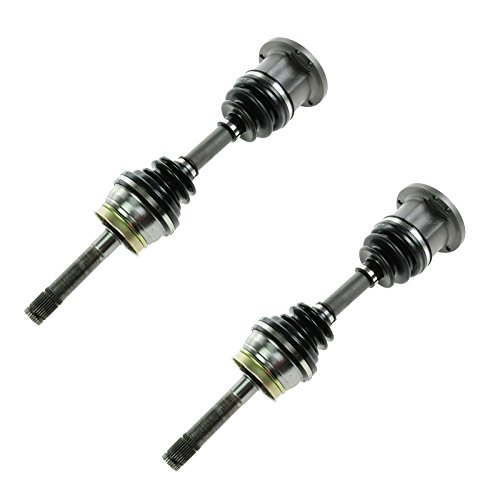 Image of TRQ Front Driver and Passenger Side CV Axle Assembly Set 2 Piece Compatible with 1996-2004 Nissan Pathfinder 4WD 1994 D21 2.4L 4WD 1995 Pickup 2.4L 4WD 1996-1997 Pickup 4WD 1997-2003 Infiniti QX4 4WD