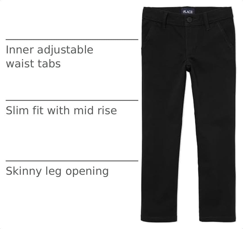 Image of The Children's Place Girls' Uniform Skinny Chino Pants