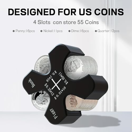 Dispensador portátil de monedas de silicona para 55 monedas miniatura 4