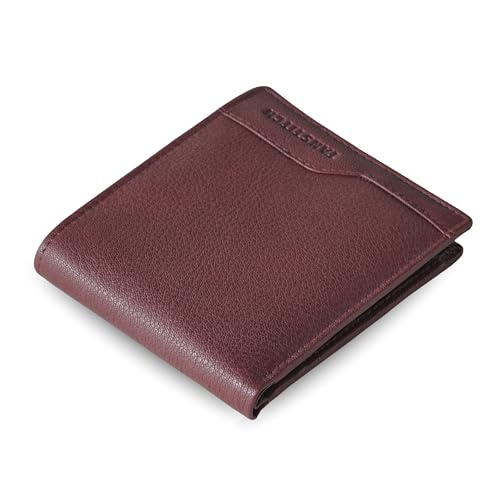 Image of TANSTITCH Slim Leather Wallet || Compact, Minimalist & Thin Wallet || RFID Protected (Cherry)