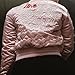 Women's Baseball Varsity Jacket Cropped Bomber Quilted Jackets Vintage Casual Lightweight Crop Top Coat Pink