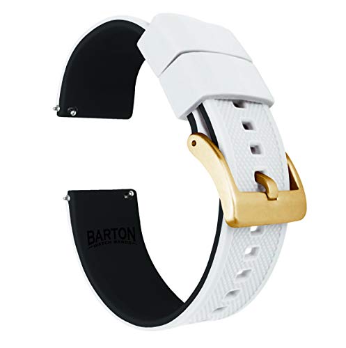 Image of BARTON Elite Silicone Watch Bands - Gold Buckle Quick Release