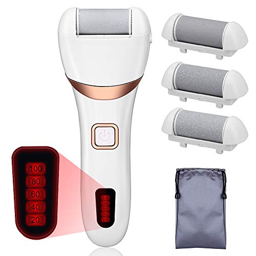 Electric Foot Callus Remover Rechargeable,HAPYTHDA Professional Pedicure Foot File Tool Kit Waterproof IPX7,Dead
