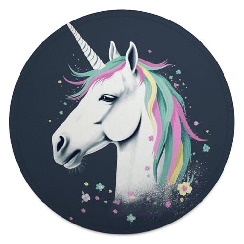 Couverture ronde Be Horse 150 cm pour salon et voyage - 5