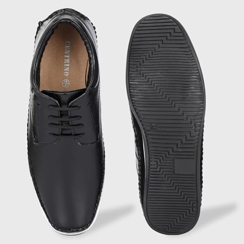 Image of Centrino Men's Casual Shoes |Stylish Lace-Up Design | Soft Cushioned Insole for Comfort | Lightweight & Breathable |Oxfords Walking, Office Comfortable Shoe |Classy Sneakers with Extra Comfort (7631)