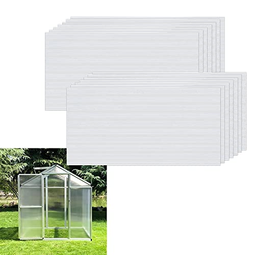 TRMLBE Gewächshaus Platten 4mm Polycarbonat doppelstegplatten...