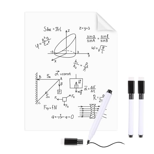 VEYLIN Whiteboard Paper Sticker Roll 60 x 500cm (23.6 X 196.9) DIY Self-Adhesive Dry Erase Paper Film Chalkboard Wallpaper for Walls, Doors, Windows, Fridges, Glass for Home Office School
