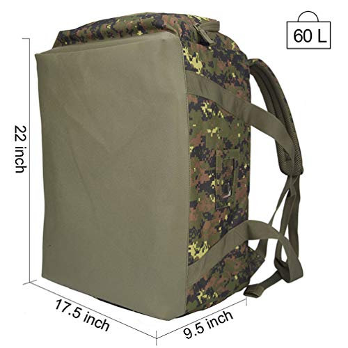 Dual-use Bag Backpack Weekender Travel Bag Large Duffel Backpack Utility Storage Luggage for Travel Camping Hiking Trekking,Jungle