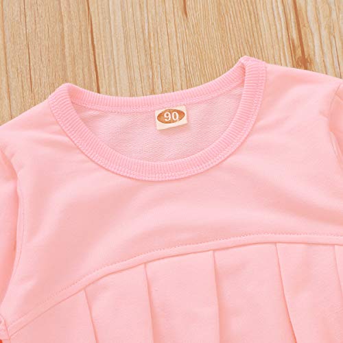 Image of CM C&M WODRO Toddler Girls Clothes Winter Warm Long Sleeve Tops+Long Pants Set