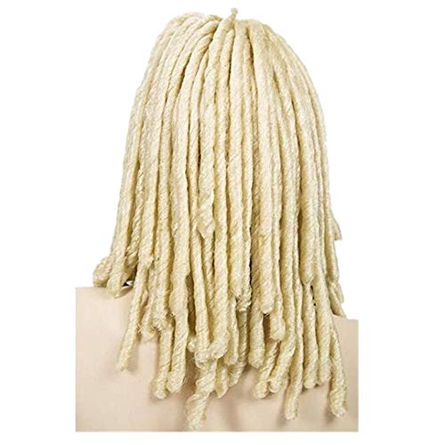 DAYISS Dreadlocks African Fashion Long Wavy Curly Single Piece Non-Mainstream Wig (Gold)
