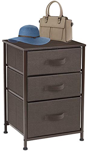 Sorbus Nightstand with 3 Drawers - Bedside Furniture & Accent End Table Chest