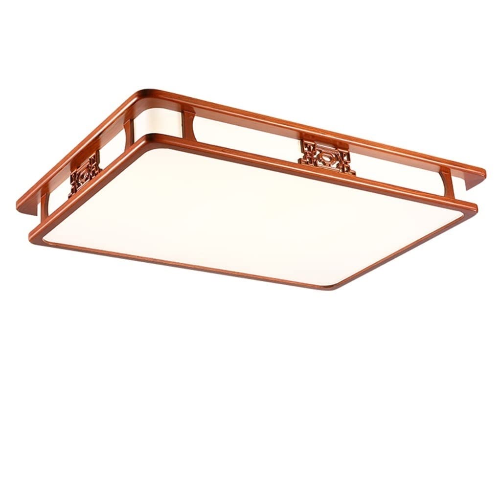 HynJGih Ceiling Light Solid Wood Living Room Bedroom Study Dining Room Lamp Simple(Stepless dimming,85 * 65cm)