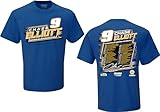 Chase Elliott #9 NASCAR 2024 Cup Series 2 Sided Race Schedule T-Shirt (US, Alpha, Large, Regular, Regular, Blue)