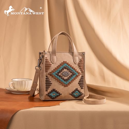 Image of Montana West Western Women's Crossbody Handbag Ladies Crossbody Bags for Women Designer Top Handle Handbags