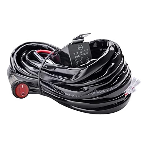 Safego 12V LED Light Bar Wiring Harness Kit Cover