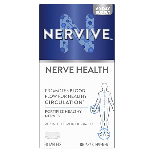 Nervive Nerve Health Alpha Lipoic Acid Fortify Nerve Health Healthy Nerve Function Healthy Blood Circulation Supplement Tablet 60 Tablets
