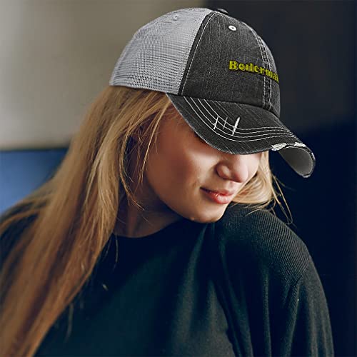 Speedy Pros Distressed Trucker Hat Boilermaker Cotton Trucker Hats For Men & Women Black Gray Personalized Text Here #TOP2