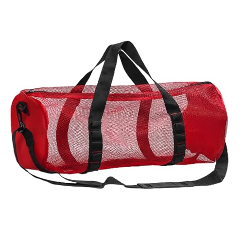 Oldmoom Borsa per immersione in rete, Borsa per attrezzatura subacquea,Borsone da immersione con design rete cilindrica per immersioni subacquee - Custodia per attrezzatura da snorkeling, borsa da