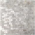 Art3d Mother of Pearl Backsplash Shell Mosaic Tile for Kitchen Shower Tub Sink Bathroom Tile 12" X 12" Pack of 6(White)