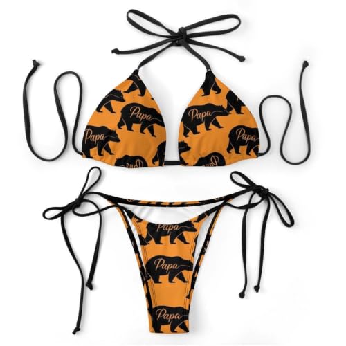 Supdreamc 2026 Women Ladies Trendy Bear Bikini Sets