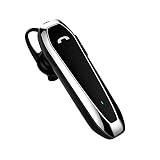 Bluetooth ヘッドセット 片耳 V6.0 ワイヤレスイヤホン 耳掛け式 左右耳兼用 軽量 2台同時接続可能 マイク内蔵 iPhone/Android適用 ブラック