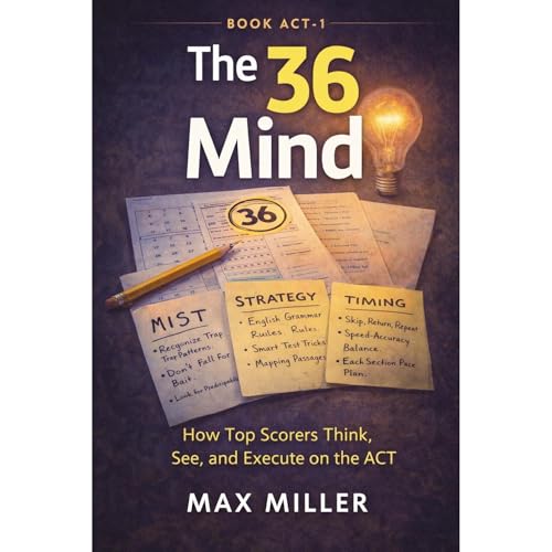 The 36 Mind: How Top Scorers Think, See, and Execute on the ACT Audiolibro Por Max Miller arte de portada