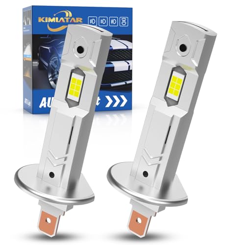 KIMLATAR H1 Fog Bulbs Super Bright 30000LM 600% Xenon White H1/H1LL Bulbs Halogen Raplacement Fog Light Pack of 2