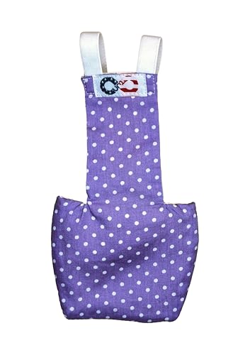 Uni Infinity - Pañales de pollo para gallinas, gallo, pollo bantam, pollo sedoso, pájaro, patitos – forro desechable, reutilizable, ajustable por Uni Infinity, tamaño que se adapta (lunares azules, S,
