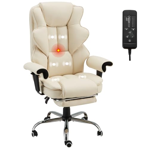Ergonomic Office Chair with Heated and 6-Point Massage...