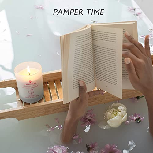 Tulip & Rose Scented Candles For Women, Candles For Home Scented, Natural Non-Toxic Soy Candles With Essential Oils, Aromatherapy Candles For Home Scented, Candle Gifts For Women, Spring Jar Candles #TOP4