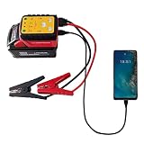 Dopollo Car Jump Starter DJS18-MIW, Compatible with Milwaukee M18 18V Battery, 300A Starting/800A Peak, Jump Start Adapter for Up to 6.0L Gas Engines, Battery Repair & Activation, USB Power Source