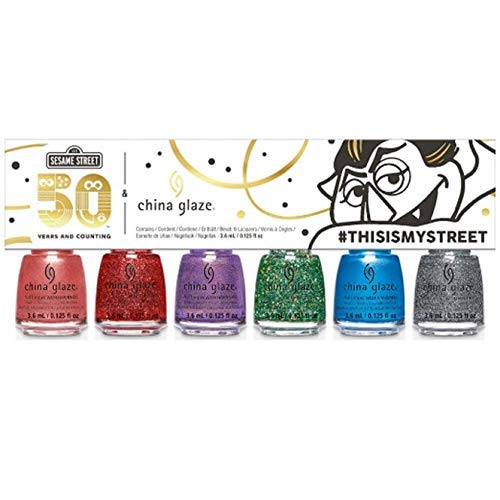 China Glaze This is My Street Sesame Street 6pc Mini Nail Polish Collection
