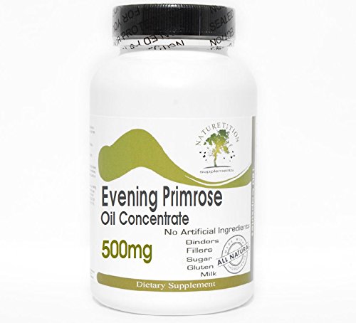 Evening Primrose Oil Concentrate 500mg ~ 200 Capsules - No Additives ~ Naturetition Supplements