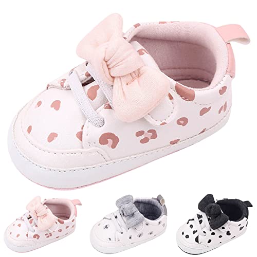 Summer Kids Infant Toddler Shoes Boys Girls Floor Sneakers Lightweight Comfortable Bowknot Spotted 18 Months Girl Shoes2