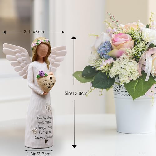 Figura religiosa de resina para mujer con mensaje de fe miniatura 5