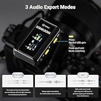 NEEWER CM28 Drahtloses Lavalier Mikrofon, intelligentes Lav Mic mit Geräuschunterdrückung, 48 kHz/16 Bit, 200m Reichweite, 4GB, für iPhone Android Kamera, 1 Empfänger + 2 Sender + Ladecase – Ansicht 3
