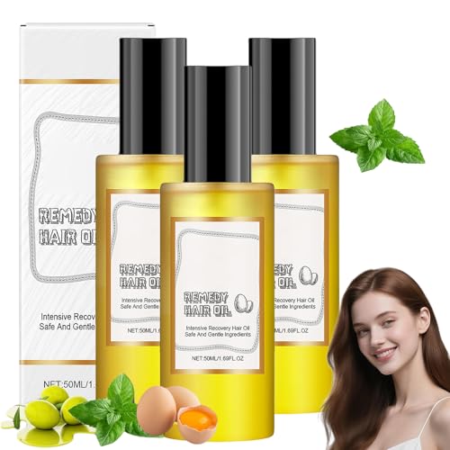 Aceite Reparador Intensivo Para El Cabello Con Proteína De Huevo, Aceite Reparador Intensivo Para El Cabello Con Proteína De Huevo, Aceit De Hueo Y Proteía Concentrada (3 unidades)