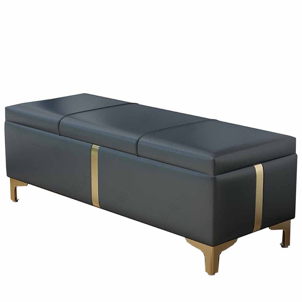 Banc de rangement en tissu de 80 cm pour organiser les jouets et chaussures dans l'entrée